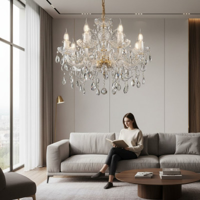 Noble design lamp with crystal stones candlestick chandelier lights ceiling lights