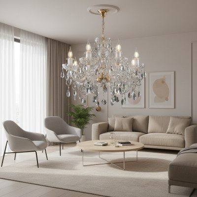 Noble design lamp with crystal stones candlestick chandelier lights ceiling lights