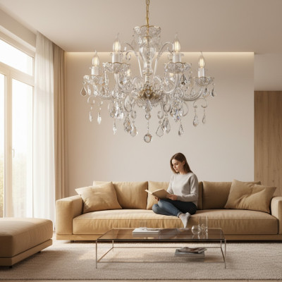 Chandelier Luxury Lustre Crystal Ceiling Lights Handmade New Bohemia Lamps