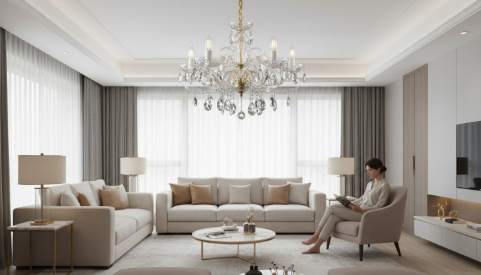 Luster chandelier luxury crystal ceiling lights handicraft new Bohemia lamps