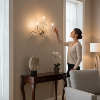 Wall light wall lamp fixture lamps Bohemia crystal chandelier lights