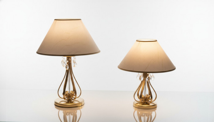 Lamp Light Crystal Desk Table Lamp Elite Bohemia Standing Nightstand New