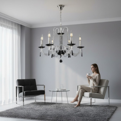 Chandelier Antique Style Light Black Light Ceiling Lamps Lamp New