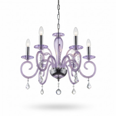 Bohemia Modern Chandelier Light Ceiling Light Chandelier Crystal Mauve Lamp