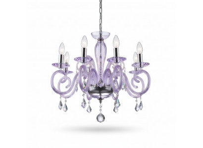 Bohemia Modern Light Ceiling Light Chandelier Crystal Purple Lamp Chandelier