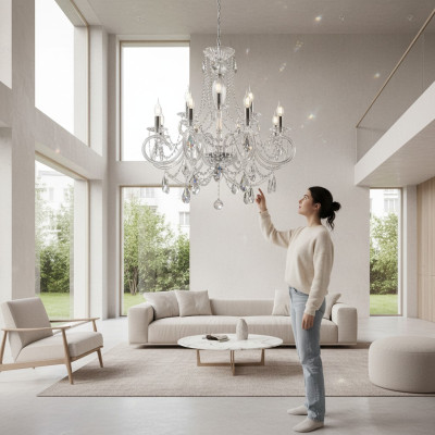 Bohemia Modern Chandelier Light Ceiling Lamp Light Chandelier Crystal New