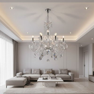 Bohemia Modern Chandelier Light Ceiling Lamp Light Chandelier Crystal New