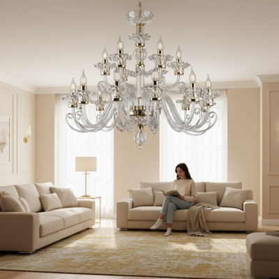 Bohemia Modern Light Ceiling Lights Chandelier Crystal Gold Lamp Chandelier