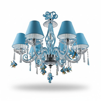 Bohemia Modern Chandelier Light Ceiling Lights Chandelier Crystal Blue Lamp