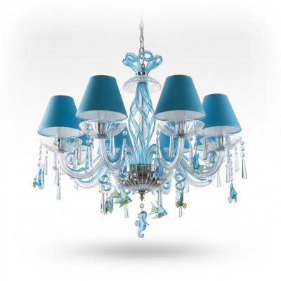 Blue ceiling light chandelier design lamps chandelier crystal
