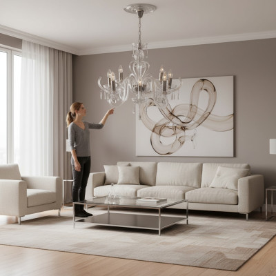 Bohemia Modern Light Ceiling Light Chandelier Crystal Lamp Chandelier Gold