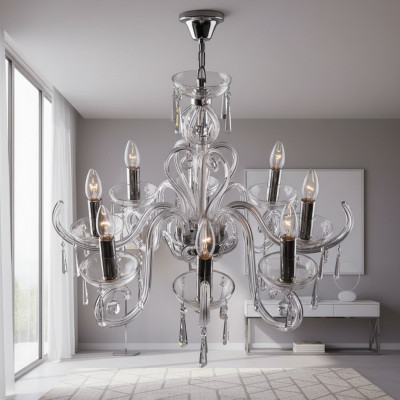 Bohemia Modern Light Ceiling Light Chandelier Crystal Lamp Chandelier Gold