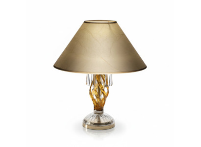 Crystal lamp, office lamp, table, elite Bohemia base, bedside table, new