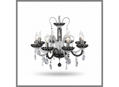 Chandelier Bohemia Ceiling Light Black Crystal Lamp Lamps Lights New