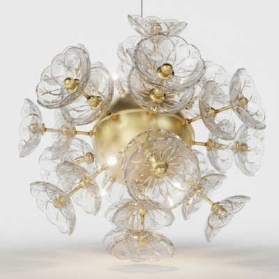 Ceiling pendant light ceiling lamp chandelier Elite Bohemia flower nine