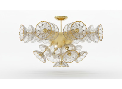 Designer chandelier Bohemia ceiling light gold crystal lamp lights lighting