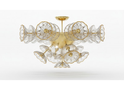 Designer chandelier Bohemia ceiling light gold crystal lamp lights lighting