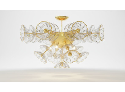 Design chandelier Bohemia light gold crystal lamp lamps lights ceiling
