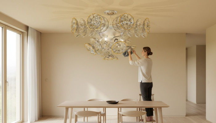 Ceiling lamp hanging pendant light chandelier Elite Bohemia flower new