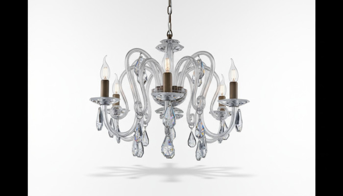 Crystal chandelier hanging light ceiling light Bohemia by Lampe