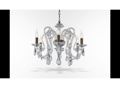 Crystal chandelier hanging light ceiling light Bohemia by Lampe