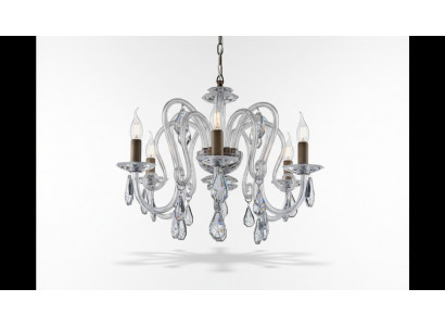 Crystal chandelier hanging light ceiling light Bohemia by Lampe