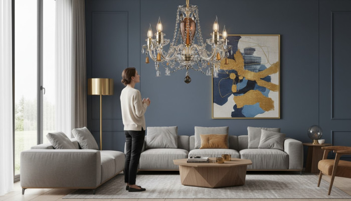 Crystal chandelier pendant light ceiling light Bohemia lamp