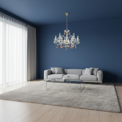 Design chandelier Bohemia gold crystal lamp lamps ceiling light