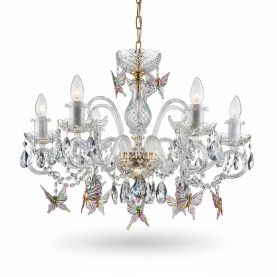 Design chandelier Bohemia gold crystal lamp lamps ceiling light