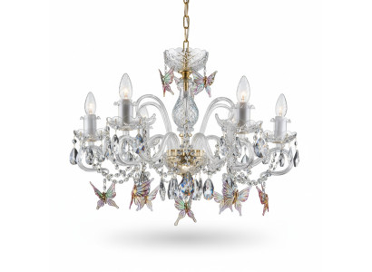 Design chandelier Bohemia gold crystal lamp lamps ceiling light