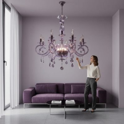 Crystal chandelier pendant light Bohemia ceiling lamp