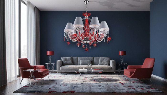 Chandelier Lamp Crystal Pendant Light Lamp Bohemia Ceiling Light