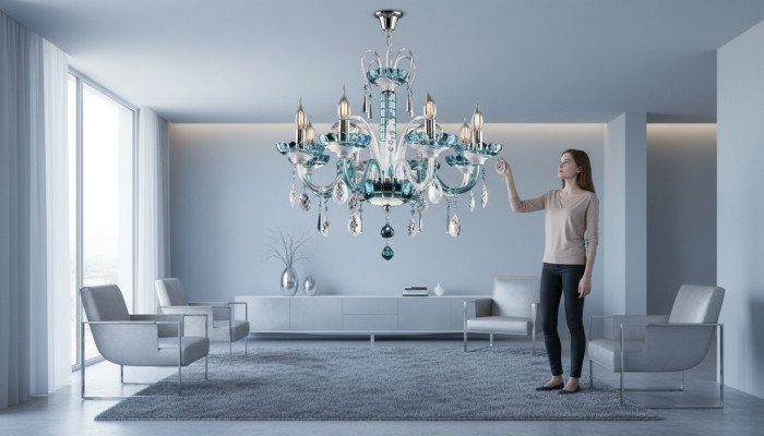 Crystal light chandelier lamp cover Bohemia ceiling