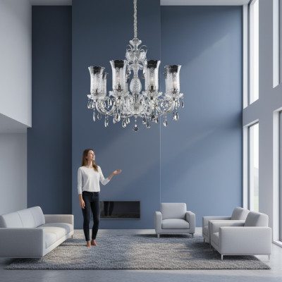 Bohemia Crystal Chandelier Lamp Ceiling Light Lamp Cover