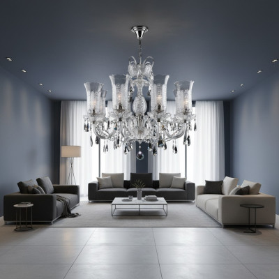 Bohemia Crystal Chandelier Lamp Ceiling Light Lamp Cover