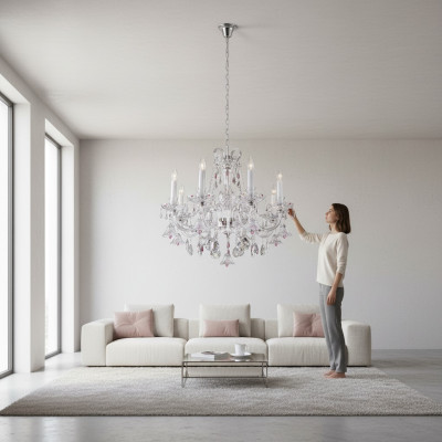 Crystal chandelier pendant lamp Bohemia ceiling light