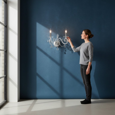 Elite Bohemia Wall Light Chandelier Style Wall Lamp Lampenwelt Wall Chandelier New