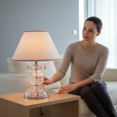 Table lamp in antique style crown lamp crystal lamps lights lighting