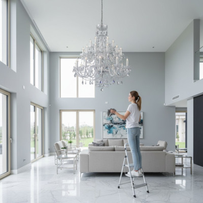 Crystal chandelier pendant lights Bohemia lamp ceiling light chandelier