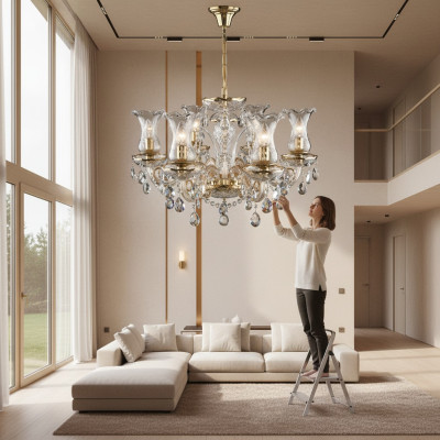 Chandelier Light Lamp Lustre Crystal Lamps Ceiling Light Bohemia Chandelier