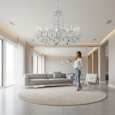 Bohemia light chandelier lamp luster crystal lamp ceiling light chandelier
