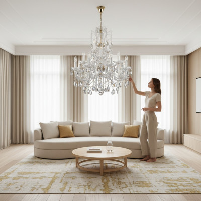 Bohemia chandelier lamp chandelier crystal lamps ceiling light candle holder