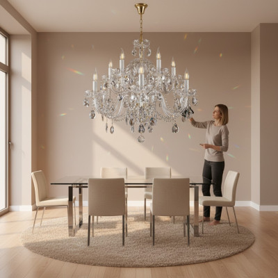 Bohemia Chandelier Crystal Chandelier Lamp Light Ceiling Light Pendant Light