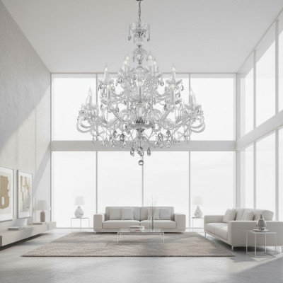 Crystal Lamp Chandelier Hanging Light Bohemia Ceiling Light