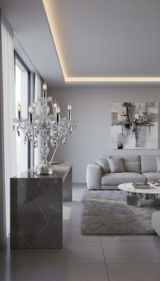 Crystal Table Lamp Elite Bohemia