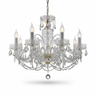 Royal Palace Bohemia Chandelier Lamp Lighting 8x Lamp Ceiling Light