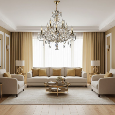 Crystal Chandelier Ceiling Light Ceiling Lighting Elite Bohemia