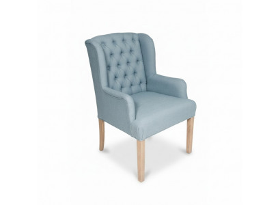 Blue Chesterfield Chair Hotel Furniture Seat Upholstered Chair Armchair