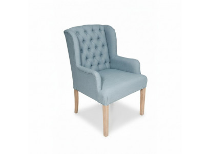 Blue Chesterfield armchair set dining room group chairs x8 armchairs