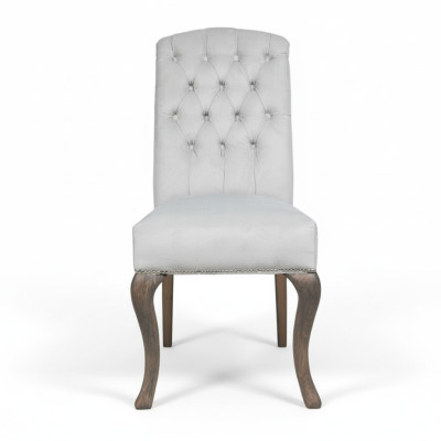 Designer Gray Chesterfield Chairs Upholstery Set Hotel Group x2 Set